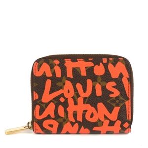 Louis Vuitton Monogram Graffiti Zippy Coin Purse Orange